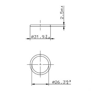 Sealing Ring Din7603-C26X32