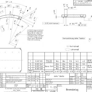 Brake Lining 410X180